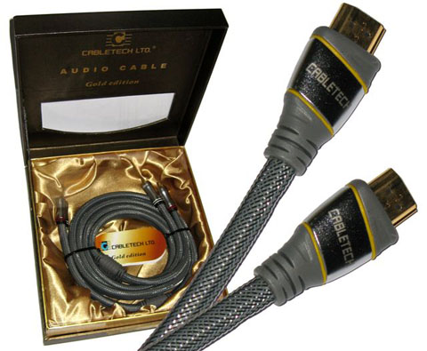 Kabel HDMI-HDMI Cabletech Gold Edition (bawena) - Kable HDMI - HDMI