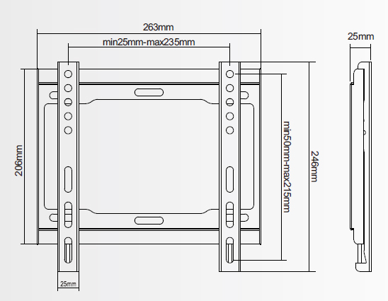 Uchwyt telewizyjny LED LC-U8S 42C Flat