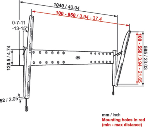 Uchwyty Physix PHW200XL Vogels