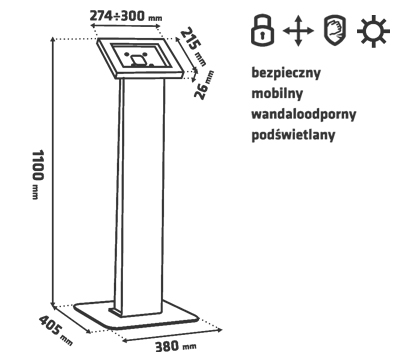 Stand na tablet Tabkiosk