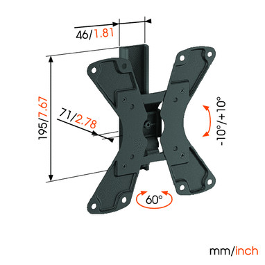 Uchwyt do monitora WALL 1120 Vogels