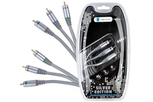 Kabel 3RCA-3RCA Component 3m Cabletech Silver Edition