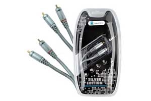 Kabel 2RCA-2RCA 0.5m audio Cabletech Silver Edition